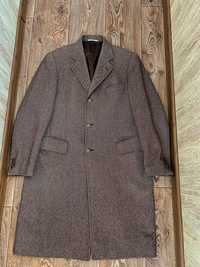 Мужское пальто шерсть коричневое Boggi Milano 50 52 L XL