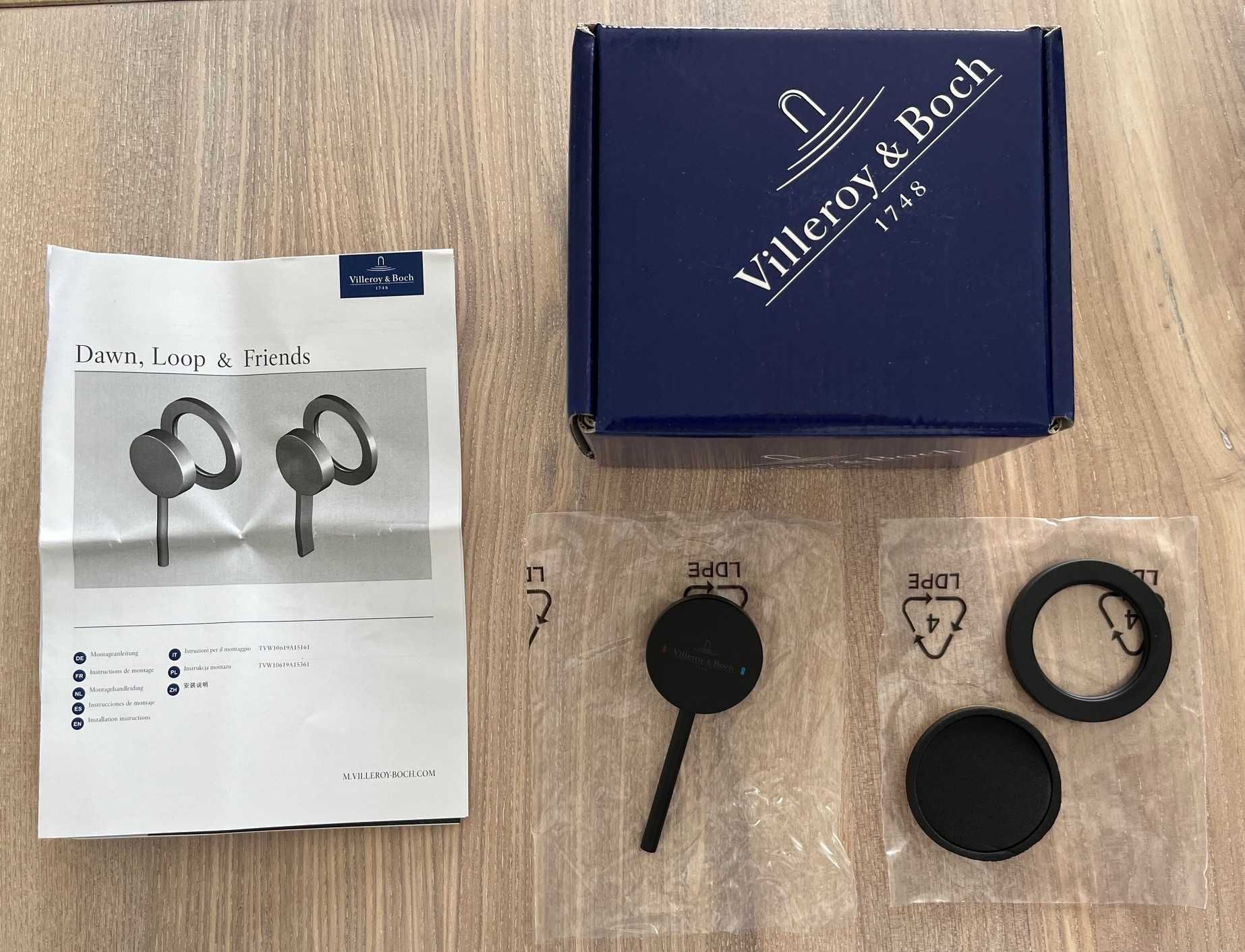 Element do baterii do montażu ściennego Villeroy & Boch TVW10619A153K5