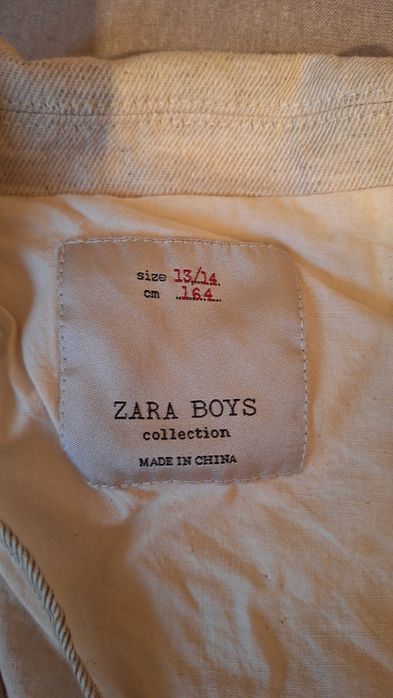 Elegancka marynarka chłopięca Zara rozmiar 164.