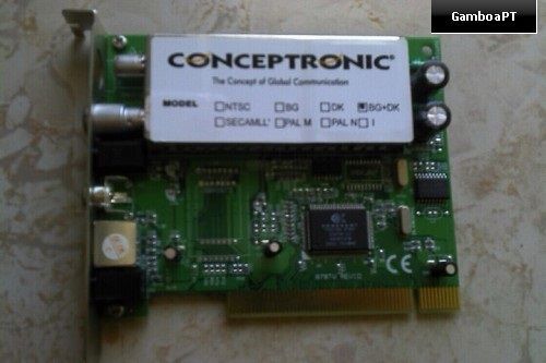 Placa Conceptronic TV + Rádio FM c/ controlo remoto CTVFMi