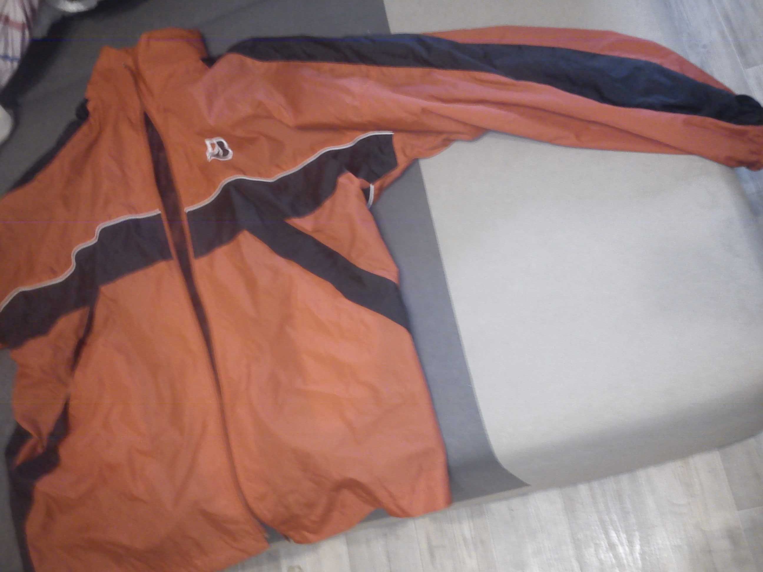 kurtka Bridgestone XL/L p.deszcz kaptur super stan czerwona czarny