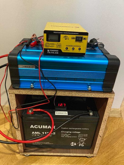 Інвертор 1500 W+ акумулятор AML 110 -12 Gel +зарядка 15A