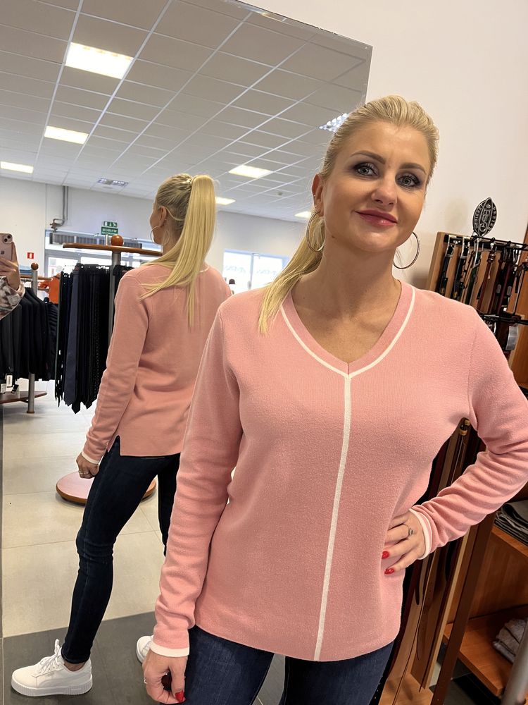 Sweter damski rozowy rozmiar 46