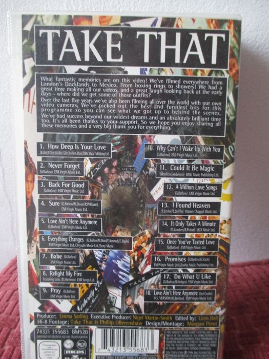 Cassetes VHS -Take That