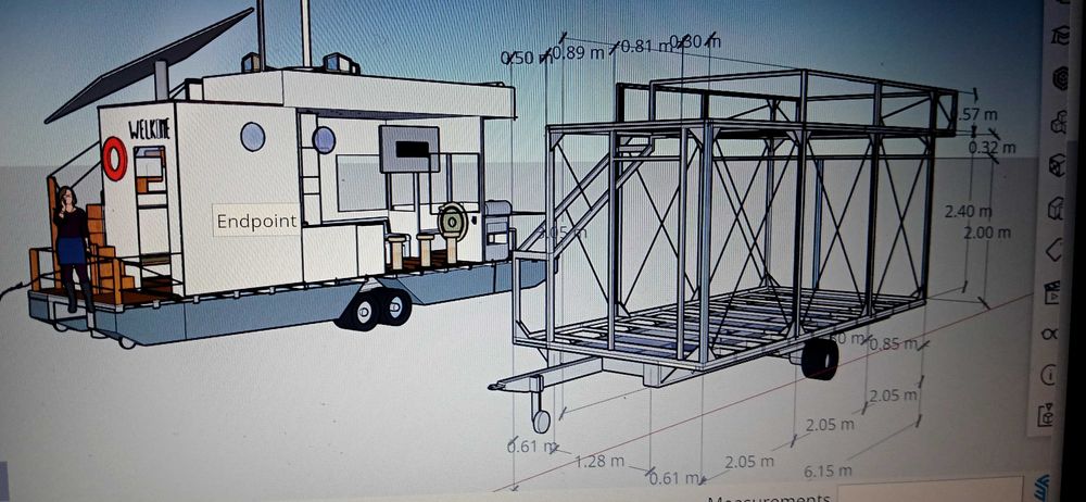 Nowa przyczepka - idealna pod zabudowe , projekt mobilny