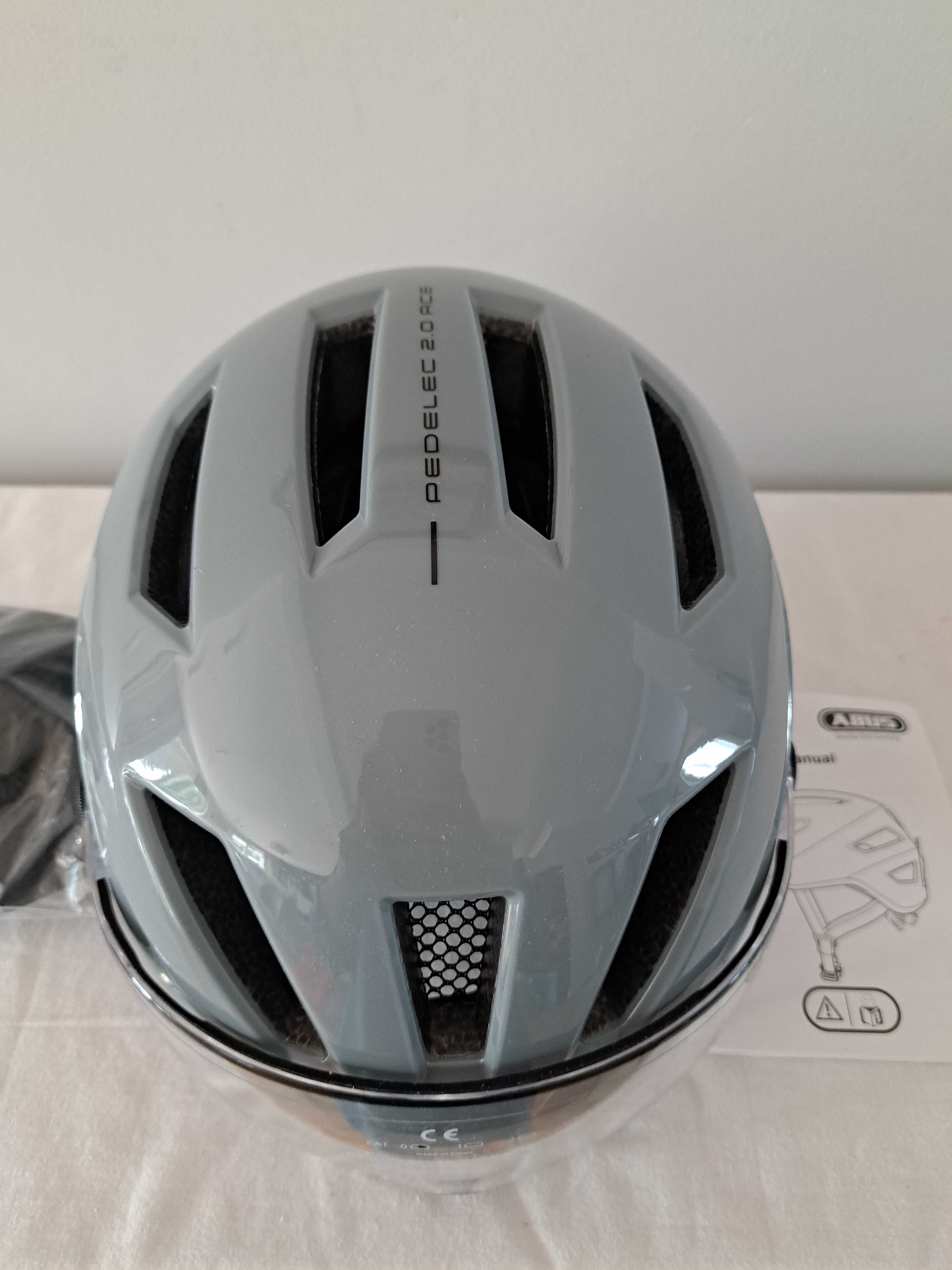 Kask rowerowy Abus Pedelec 2.0 ACE Race Grey M 52-57cm