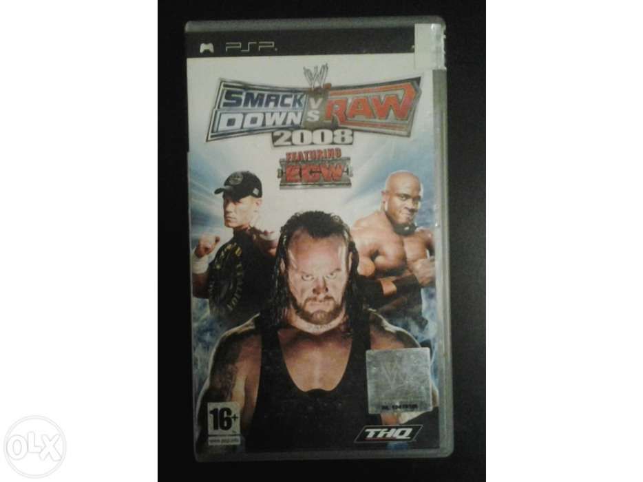 Jogo Psp Smack Down vs Raw 2008