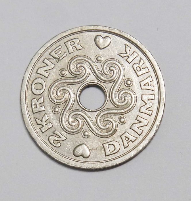 Moneta 2 kroner Danmark 1994