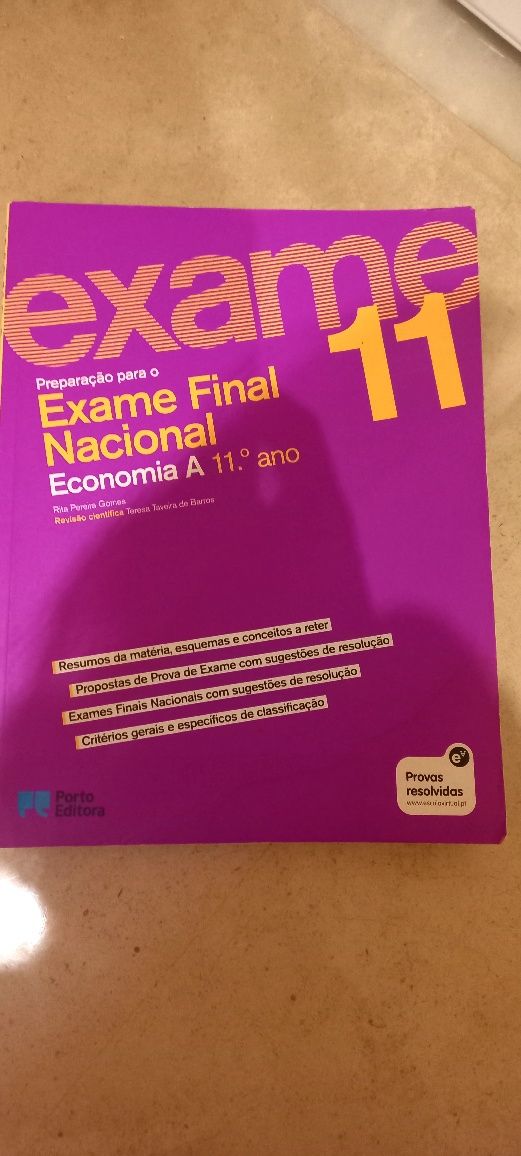 Manual  preparação exames Nacionais Economia