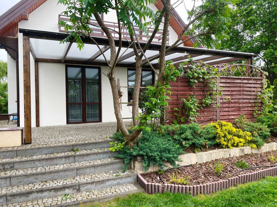 Zadaszenie tarasu, pergola, drewno BSH, shutters, altana, poliwęglan