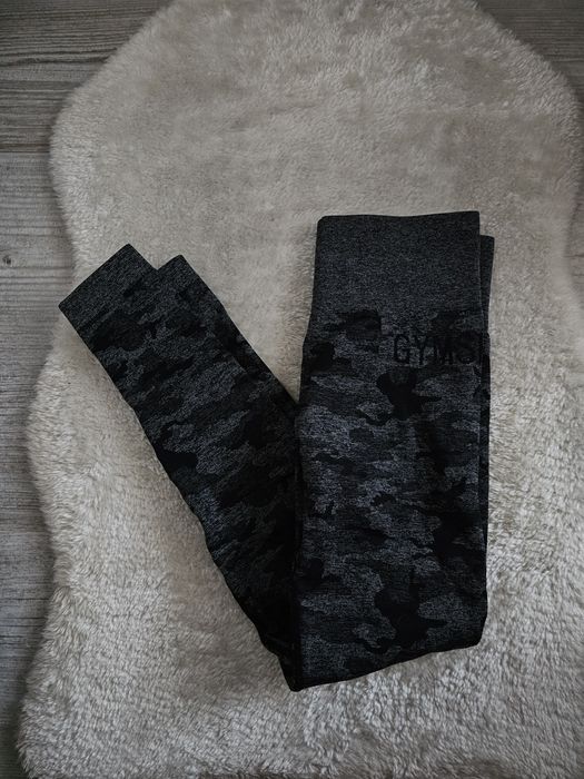 Legginsy gymshark Rozmiar S Camo Moro Wysoki stan spodnie Gymshark