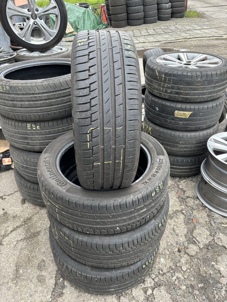 225/50 R18 letnie 4szt CONTINENTAL 7.5mm 2022 montaz wysylka