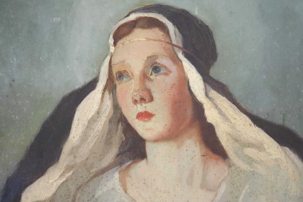 Stary obraz Matka Boska