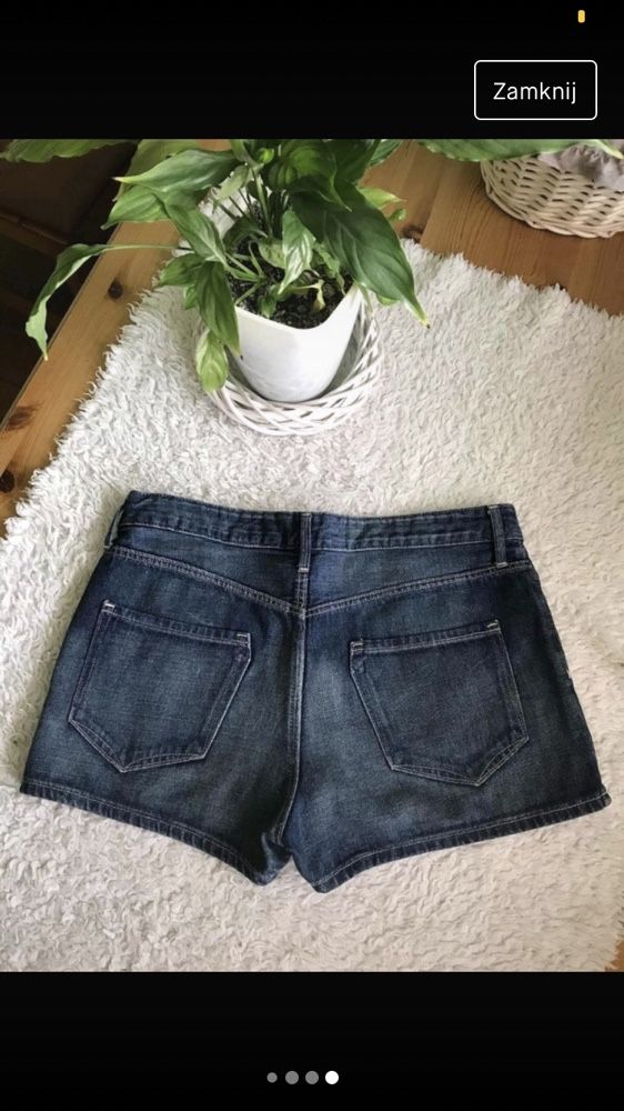 Krótkie spodenki h&m jeansowe dżinsowe lato