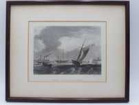 Entrance to Portsmouth Harbour rycina Edward Finden 1837, E.W. Cook