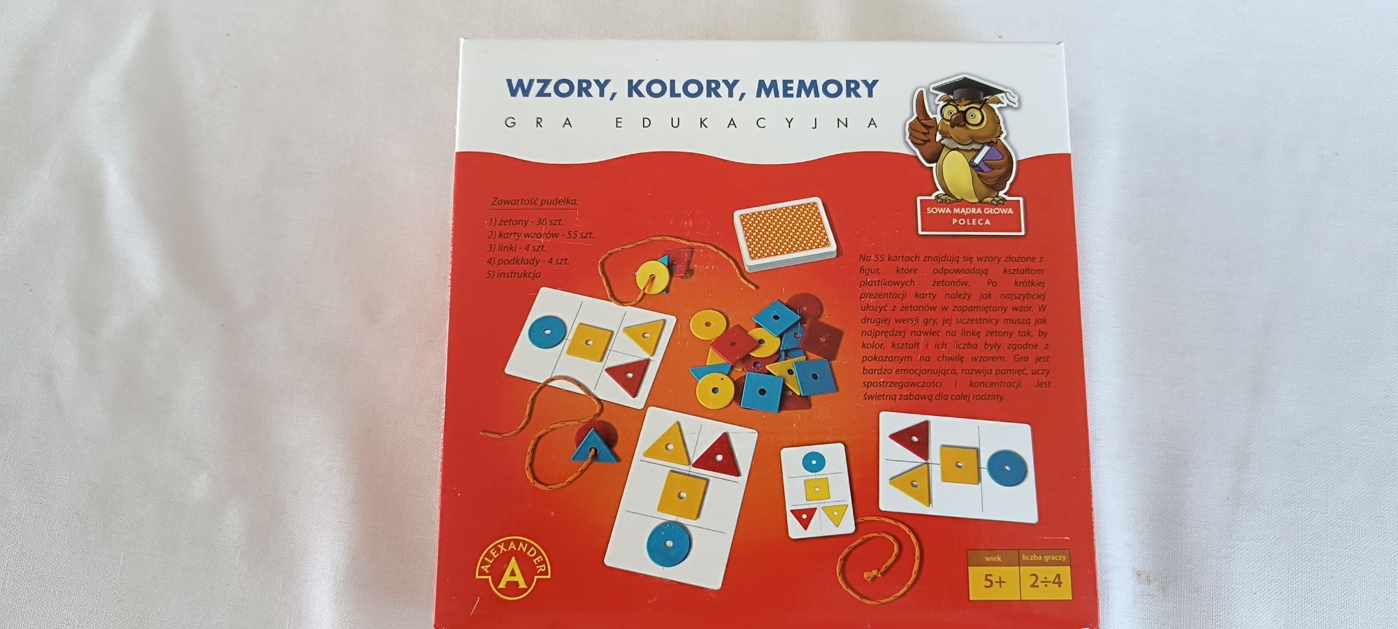 Gra wzory, kolory, memory