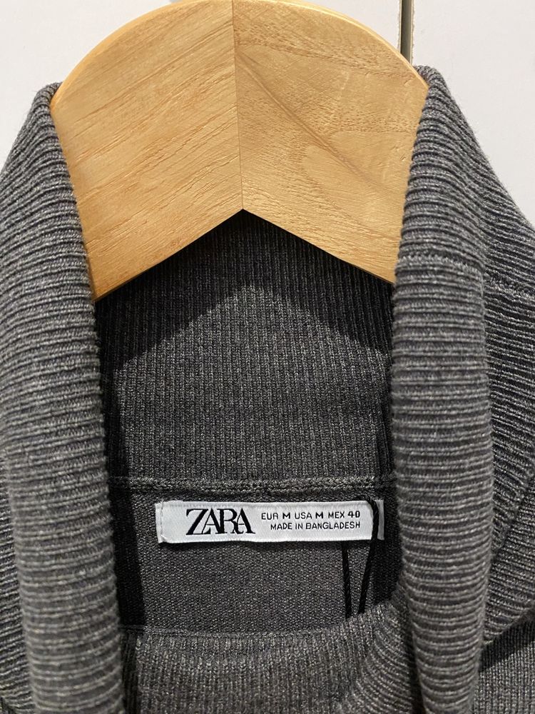 Sweater gola alta cinzenta Zara (M/40)