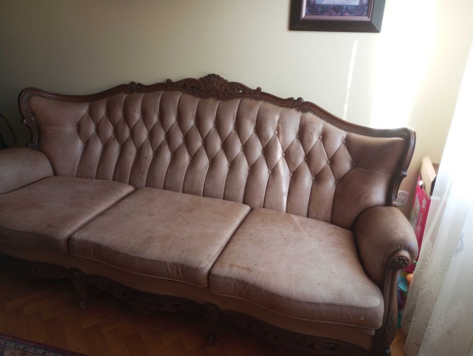 Sofa typu Ludwik używana w dobrym stanie