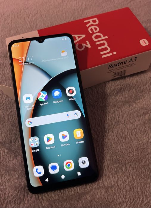 Xiaomi Redmi A3 64GB Preto – Como Novo + Cartão SIM