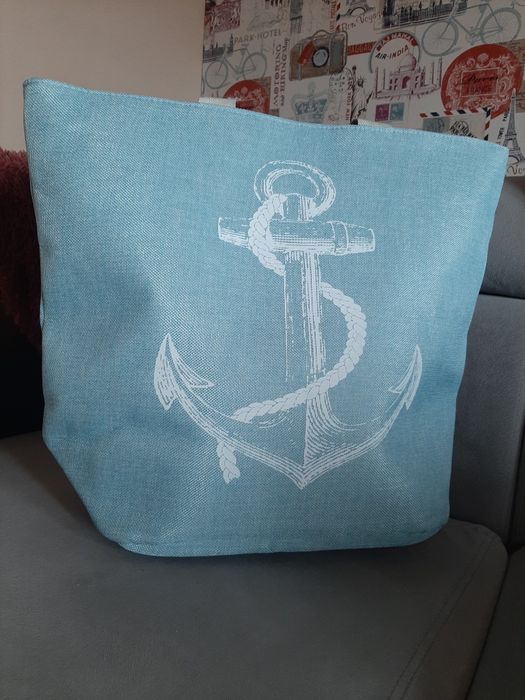 Duża torba plażowa na zamek