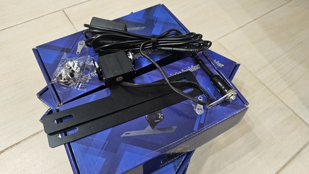 Elektrycznie składana tablica rejestracyjna quad motocykl