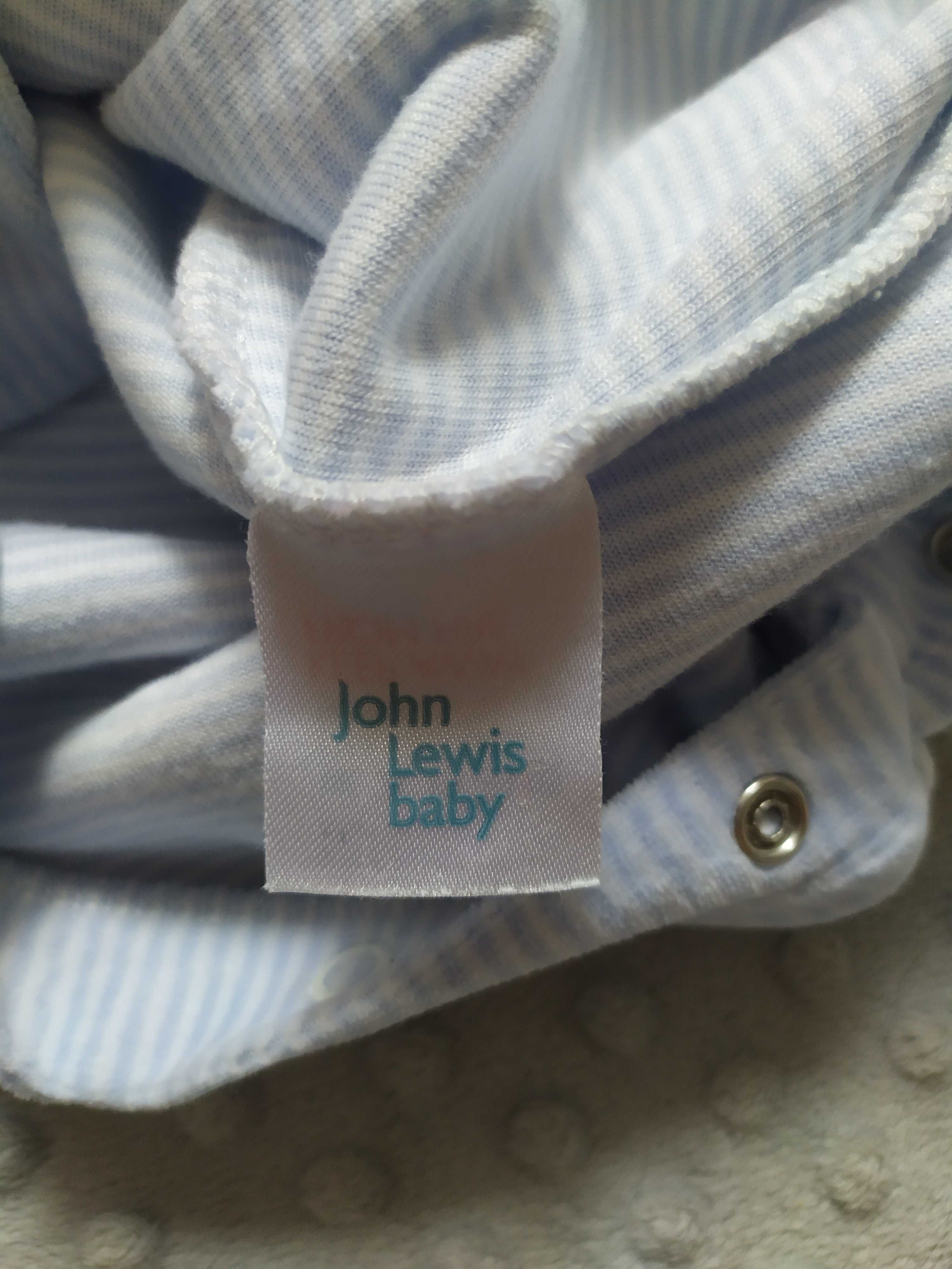Śpiochy niemowlęce chłopięce pajace 68 John Lewis baby