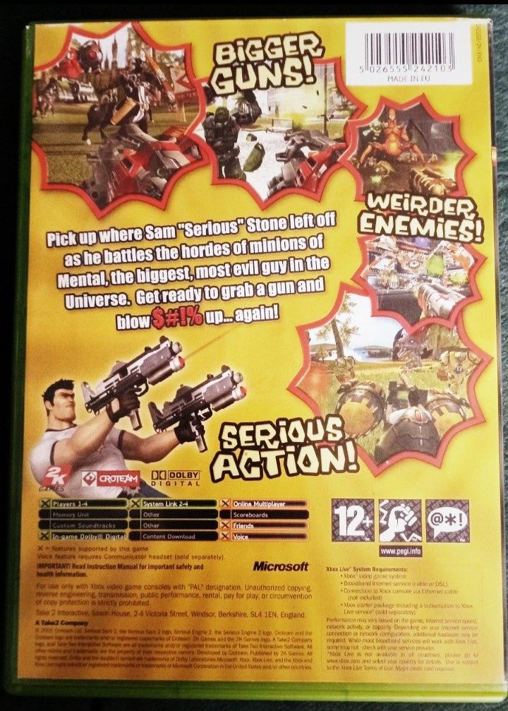 Jogo xbox clássia Serious Sam II