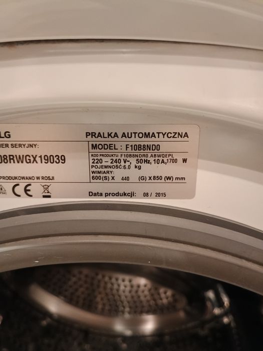 Pralka LG Inverter Direct Drive 6 kg A+++