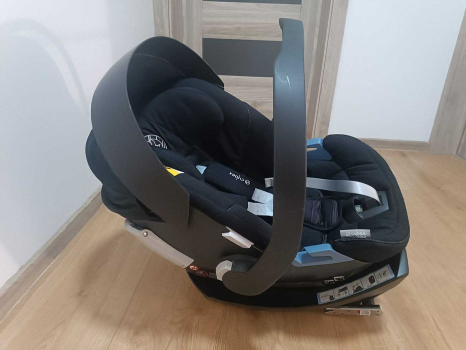 Fotelik kubełek Cybex Gold Aton 5 Navy blue + Cybex Aton 2 fix
