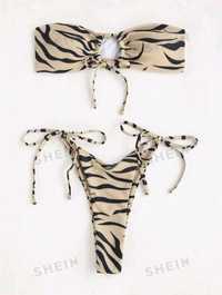 Kostium kąpielowy bikini XS zebra