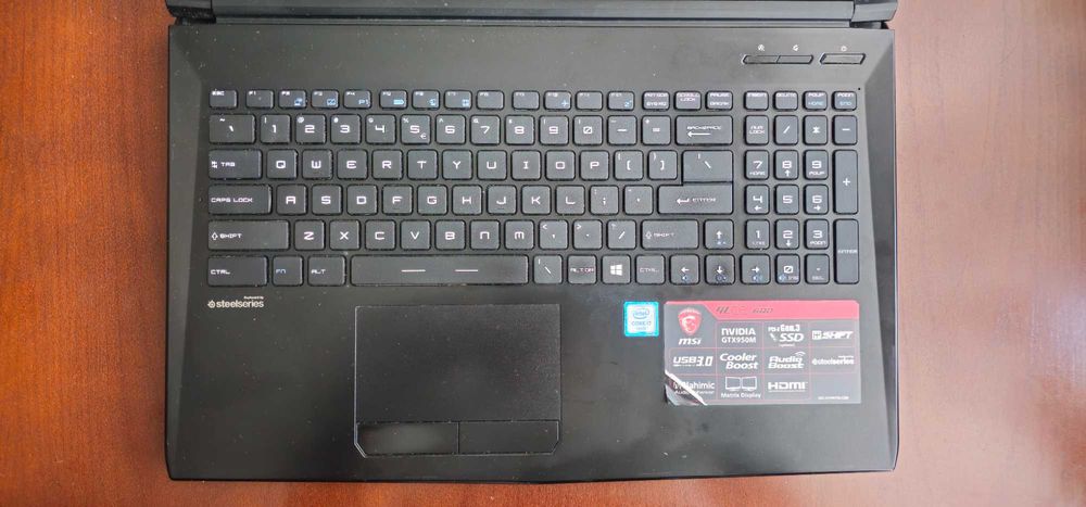 MSI GL62 i7-6700HQ 8GB RAM GTX950M FHD