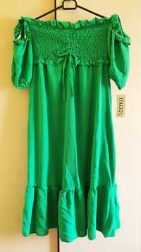 Sukienka zielona 38 40 M L NOWA z metką hiszpanka Promocja 30 zł