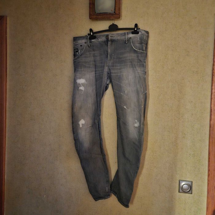 Штани джинси сірі чоловічі g-star круті