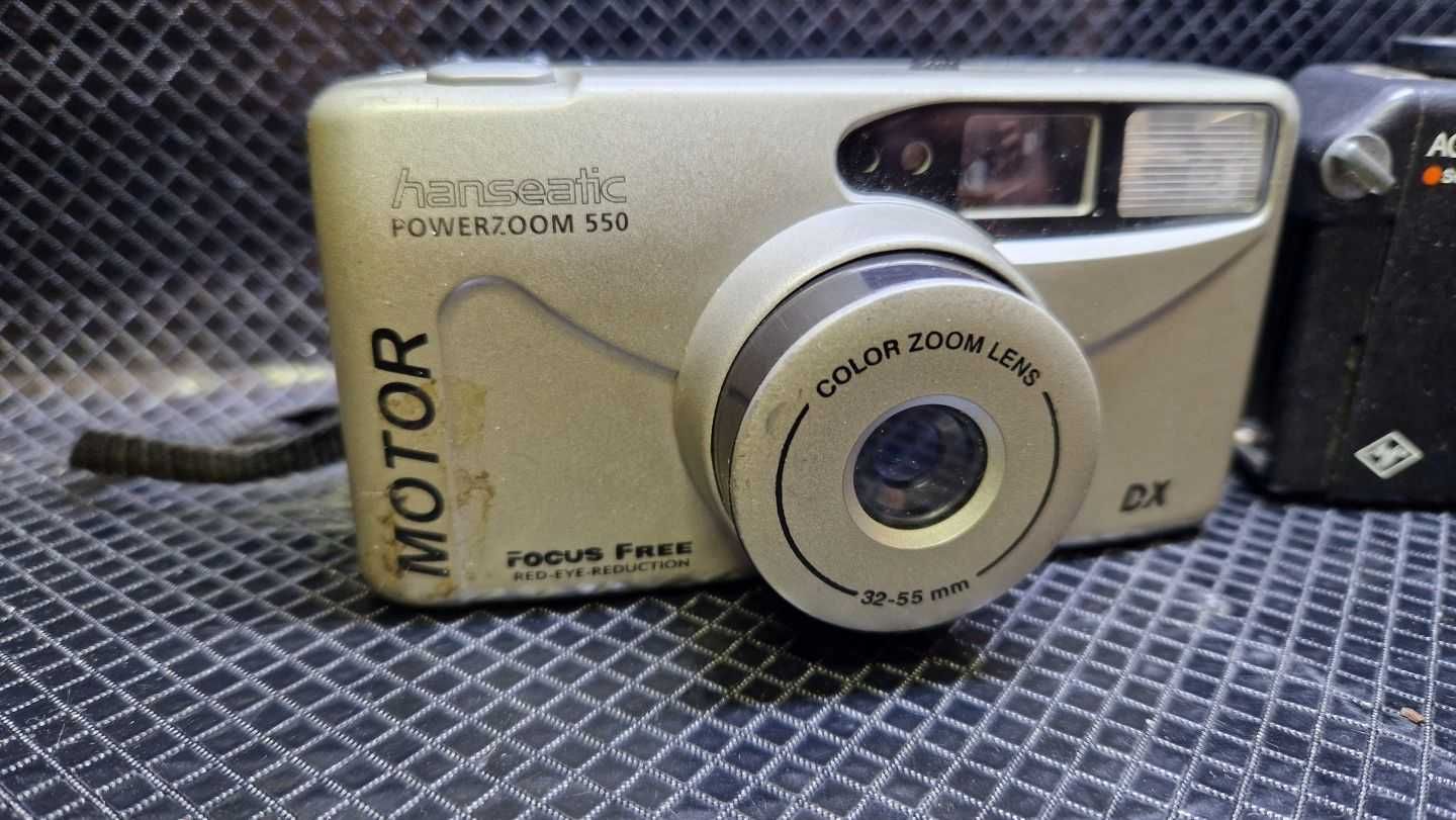 Dwa aparaty fotograficzne AGFA OPTIMA SENSOR i Hanseatic Powerzoom 550