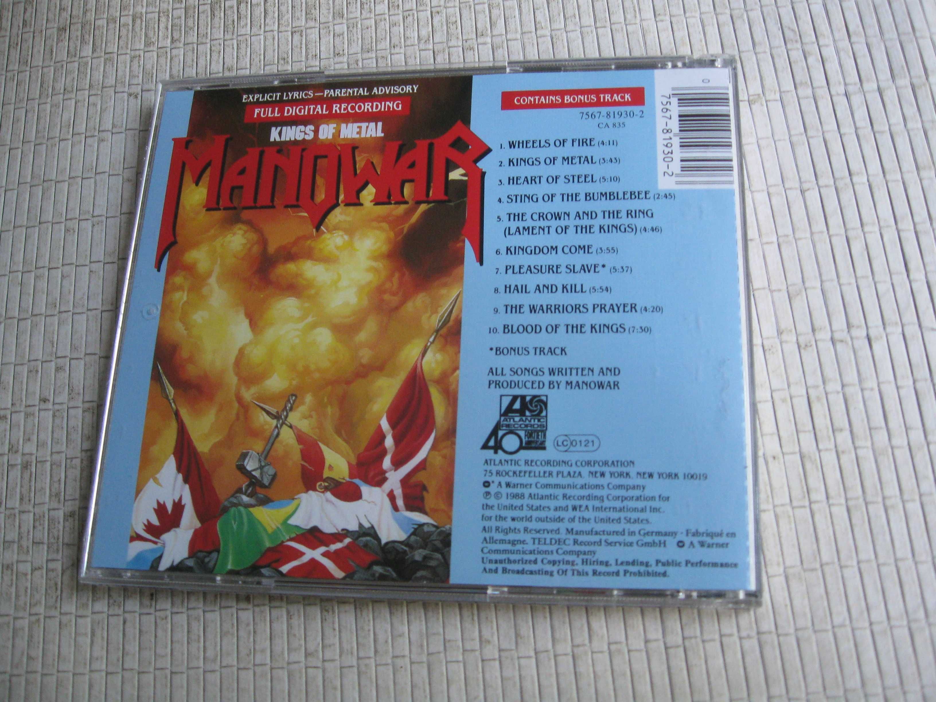 MANOWAR / kings of metal / 1988 ( 5 cd )