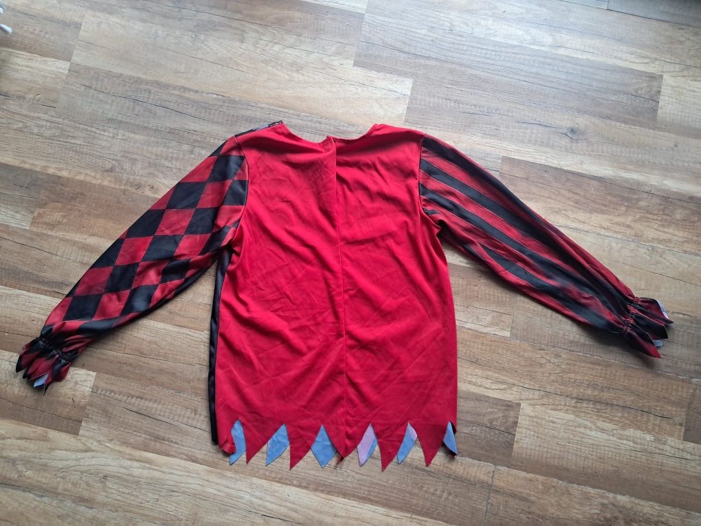 Clown 134 140 przebranie 9 10 joker klaun haloween karnawał bal