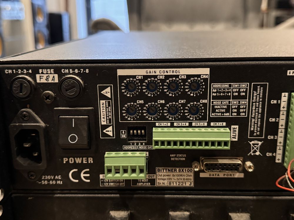 Bittner Professional koncowka przedwzmacniacz 8x100W