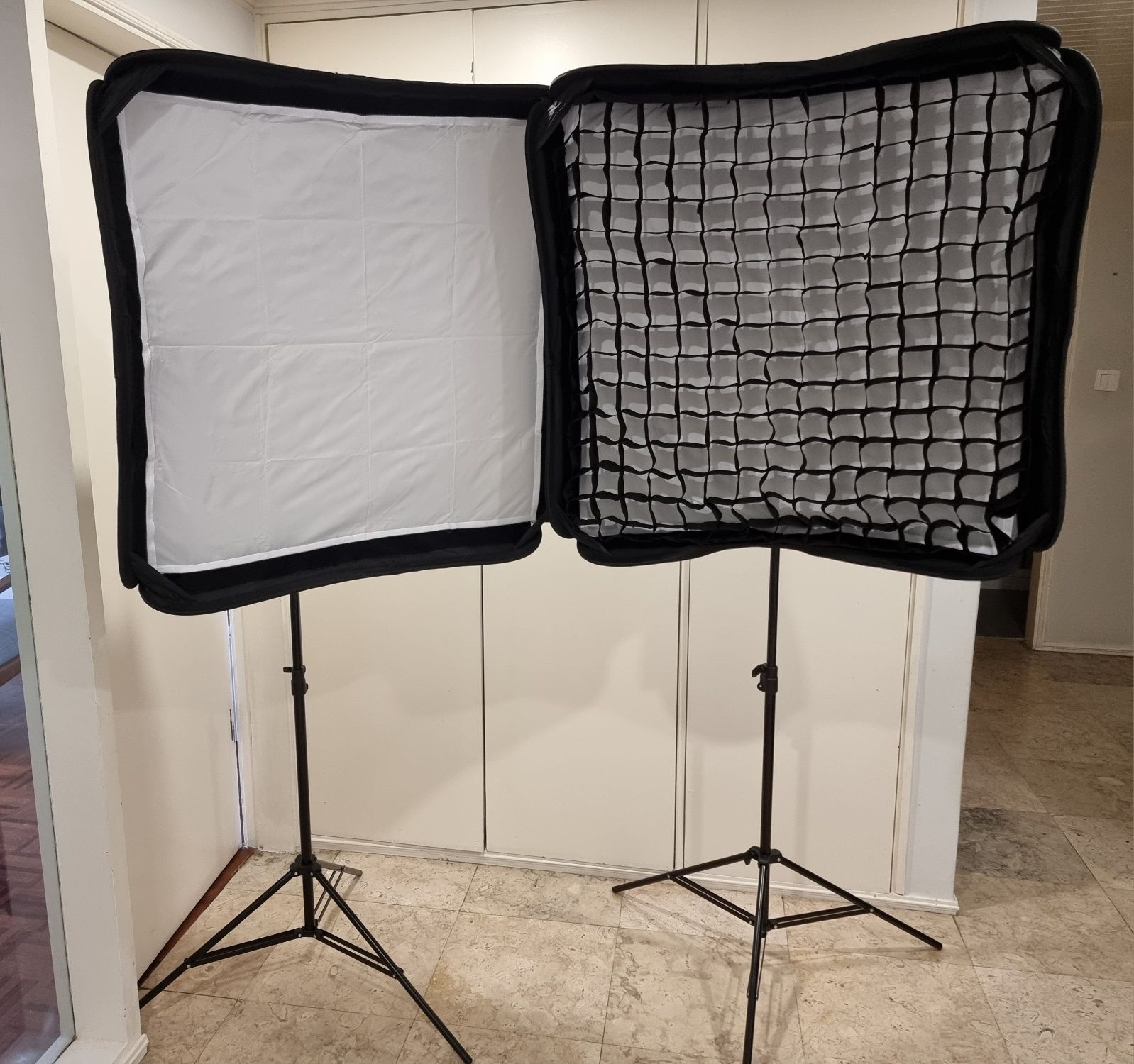 Dois Kit de Softbox e Tripé