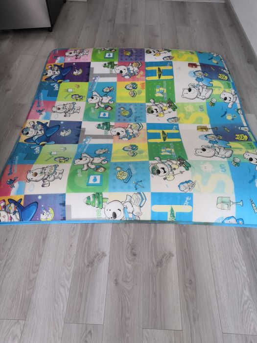 Термокилимок дитячий Тварини  двосторонній 180х200х1 см. Б/в