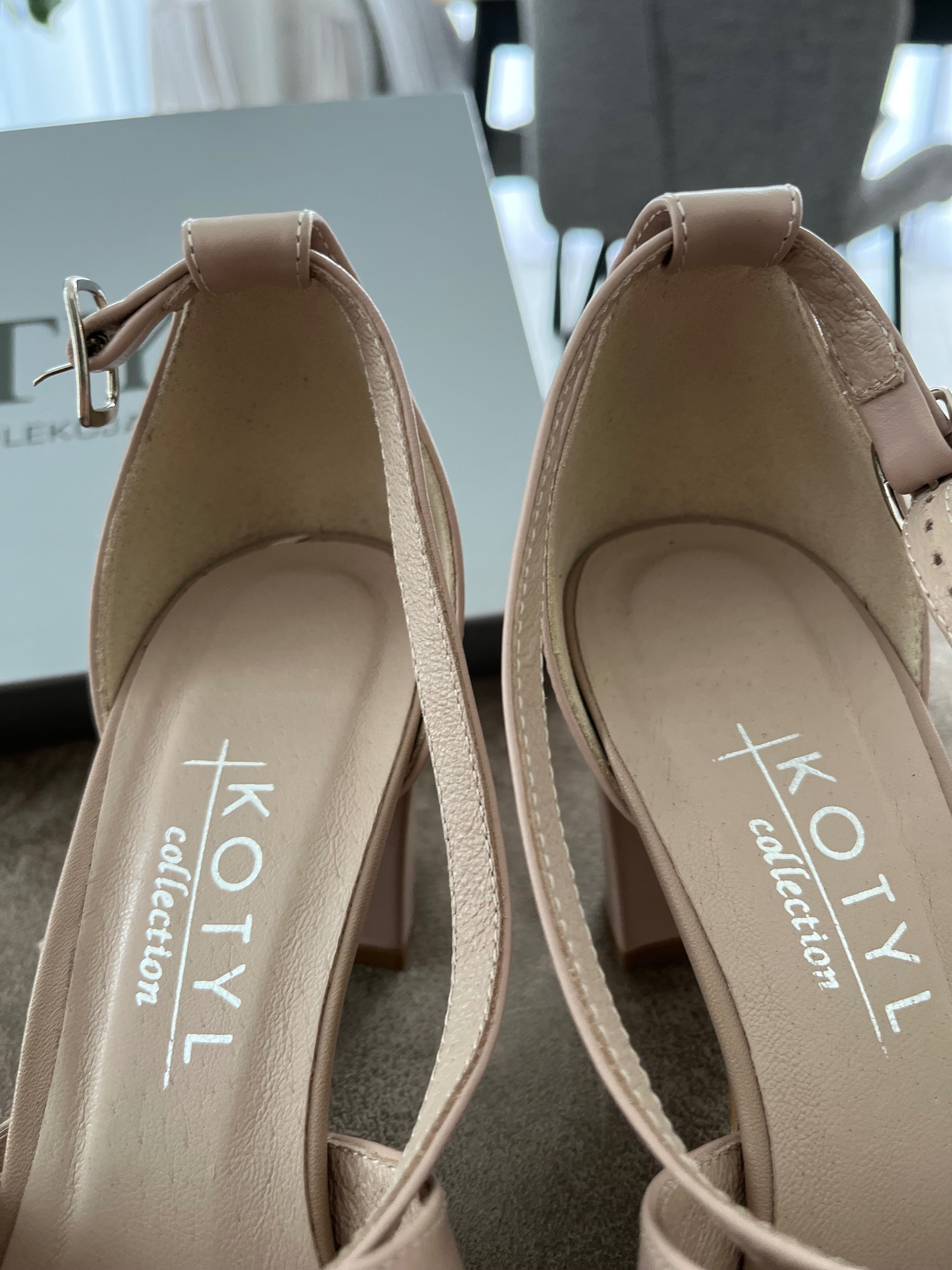 Buty Kotyl 7080 ślubne taneczne czółenka