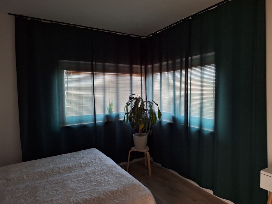 Zasłony 2szt. butelkowa zieleń