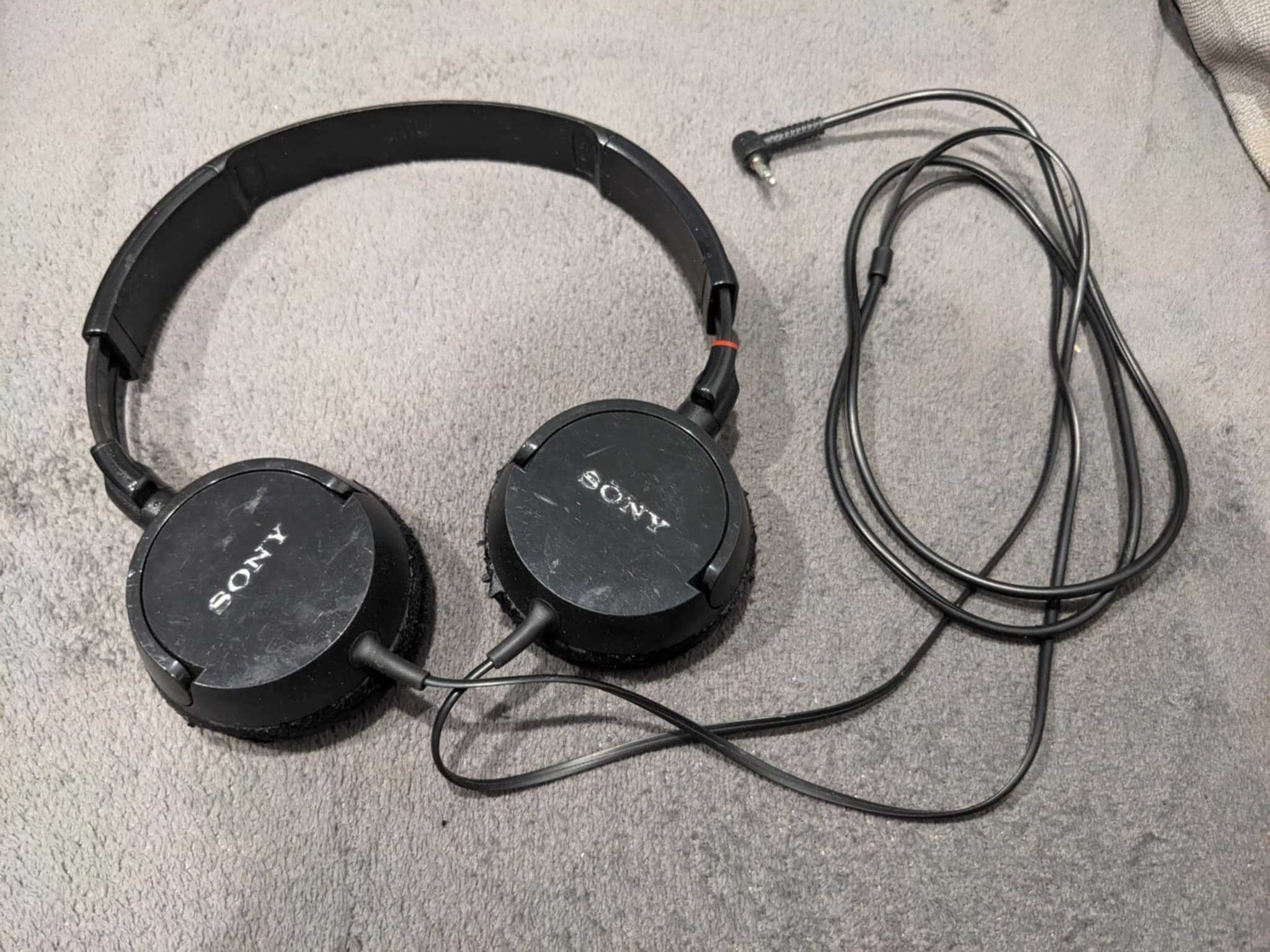 Słuchawki nauszne SONY MDR-ZX100 + zapasowe głośniczki