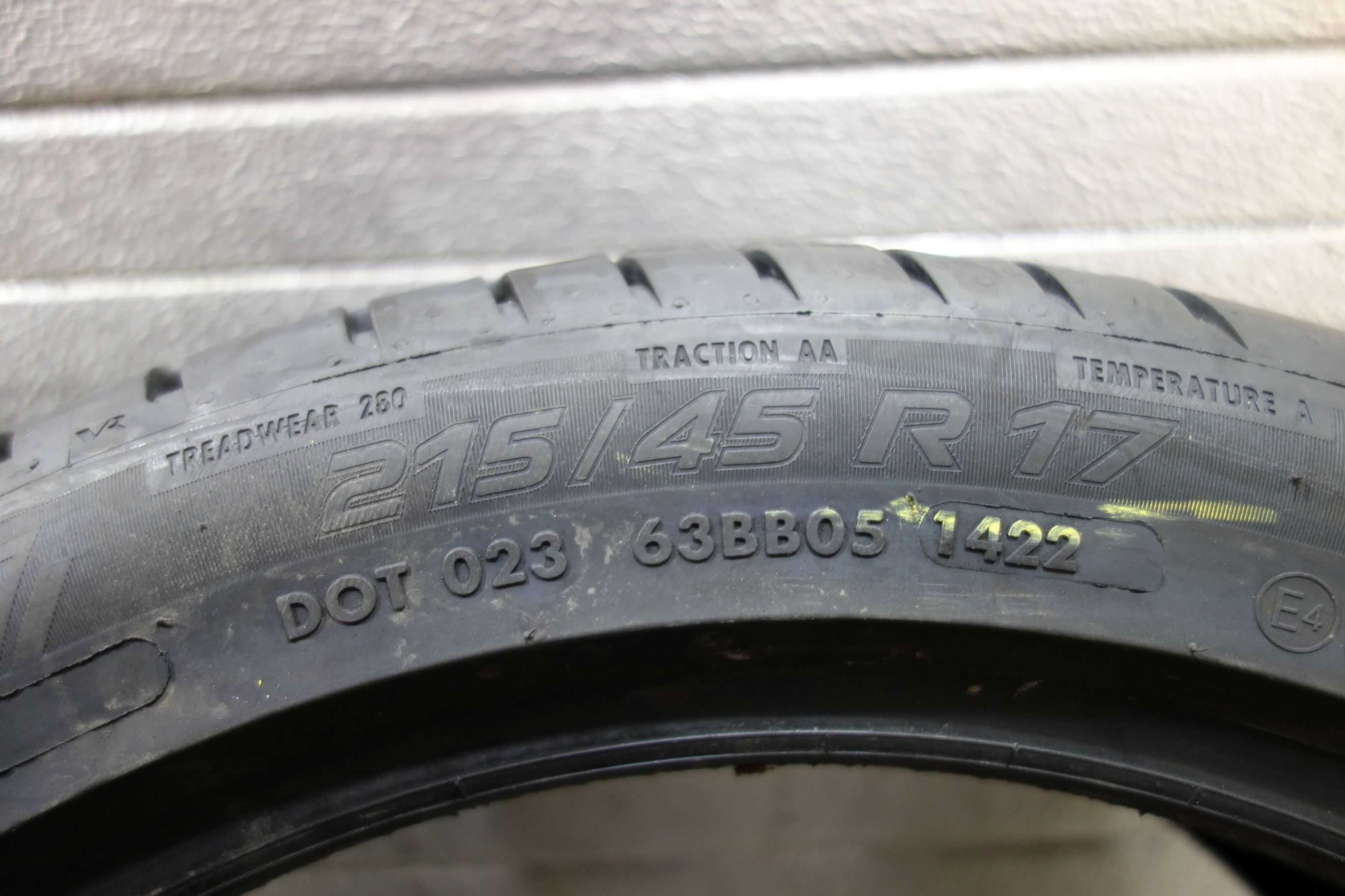 215/45R17 Opony letnie używane Vredestein Ultrac AO 2022r (B99)