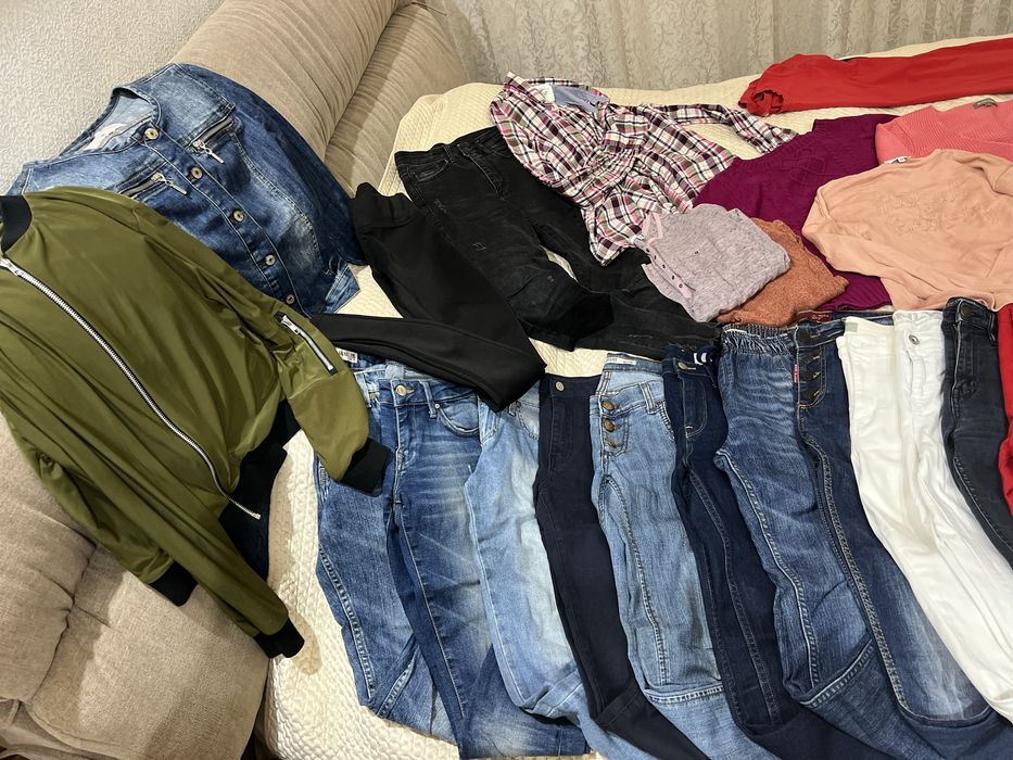 Лот вещи Джинсы скини мом XS цена за все