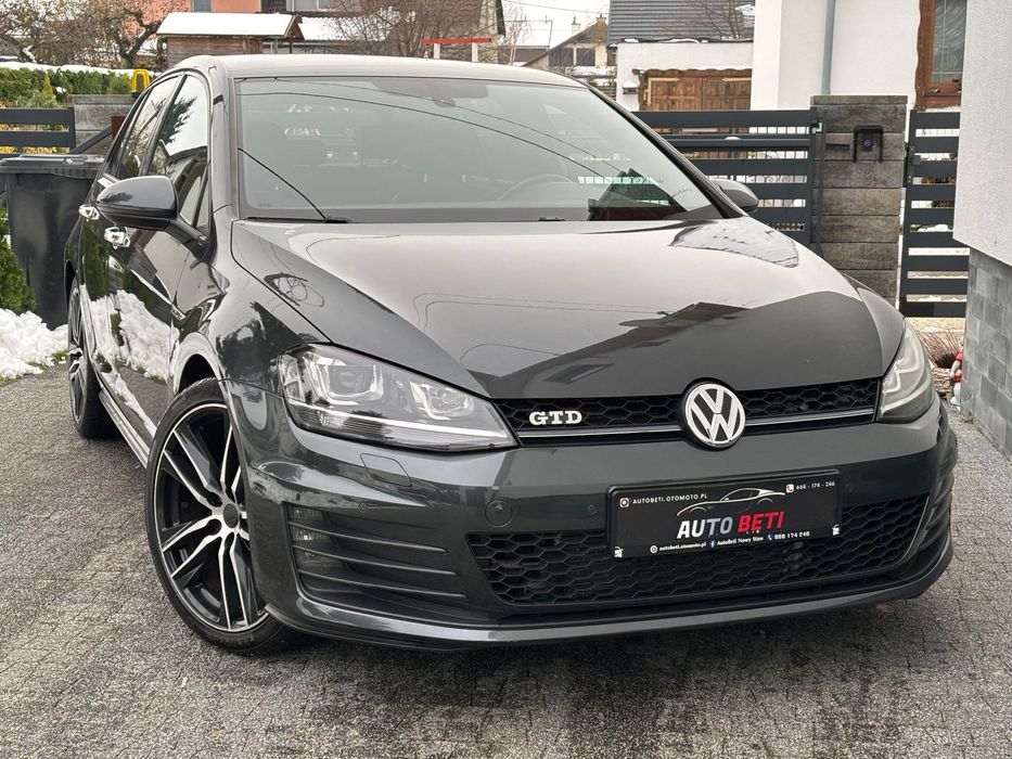 Volkswagen Golf GTD 184KM DSG 2015 bezwypadk /LED/łopatki/kamera/Dynaudio/Webasto/hak