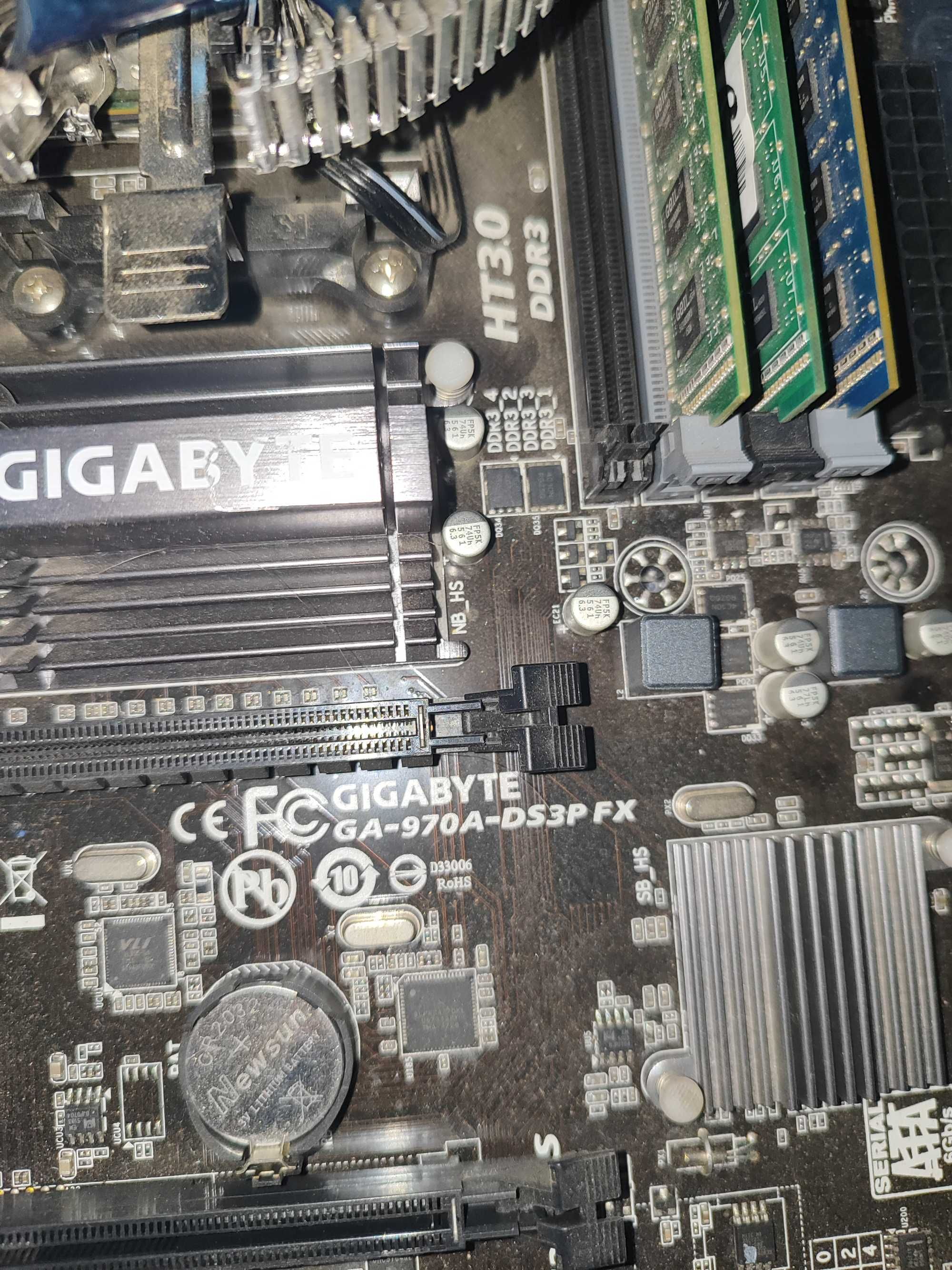 Ком-т AM3+ Gigbyte GA-970A-DS3P, Fx4300 (4 ядр/4пот ,4 ГГц)+ 6gb ddr3