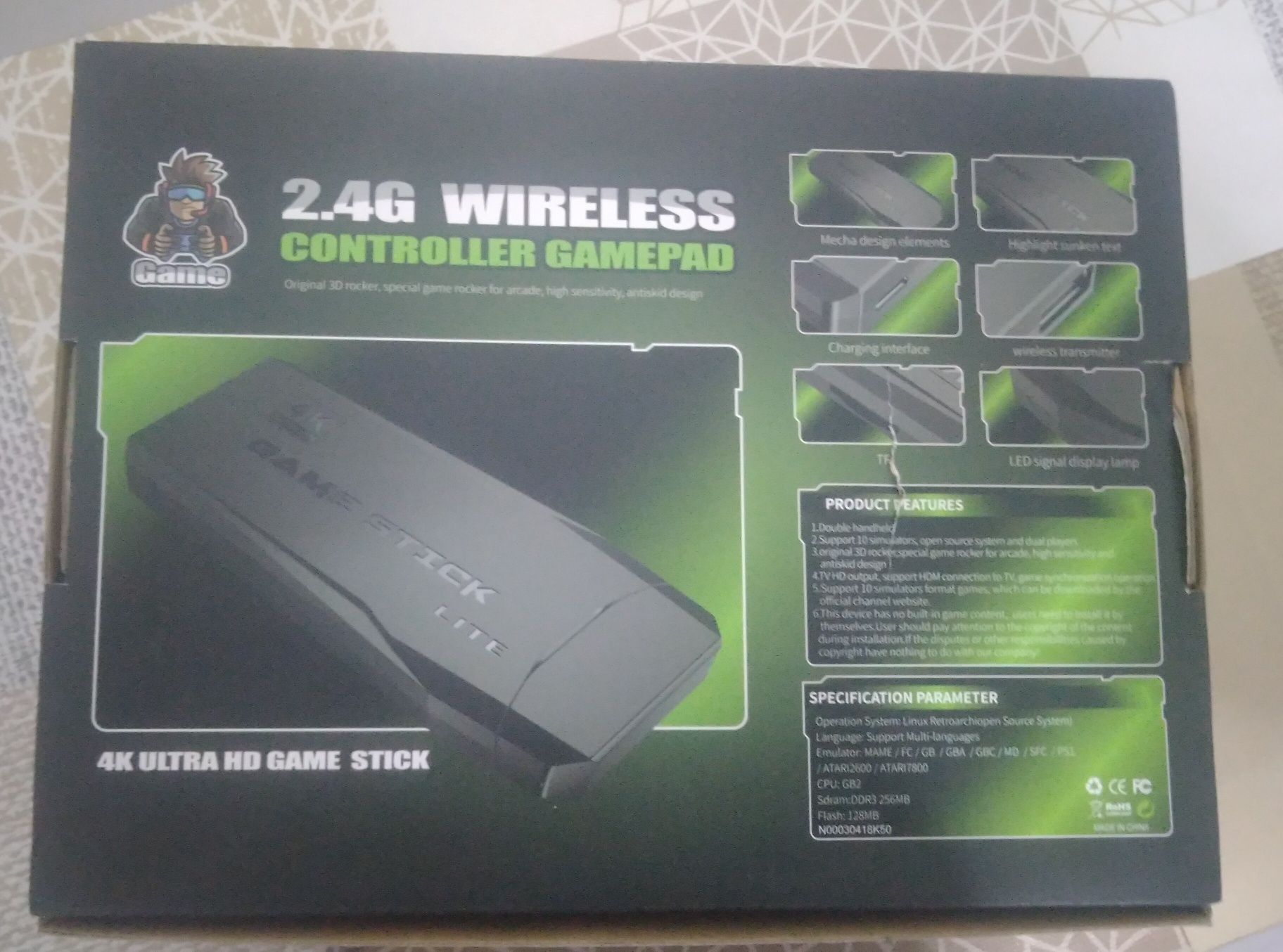 Consola game stick 4k 10000mil jogos
