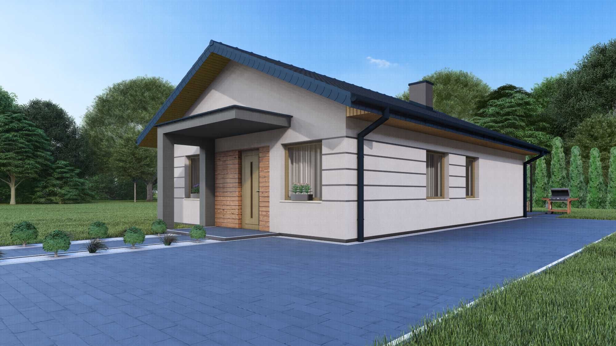 Projekty elewacji domów / Wizualizacje