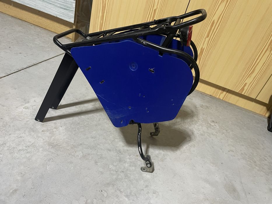 Alforges e suporte de bicicleta