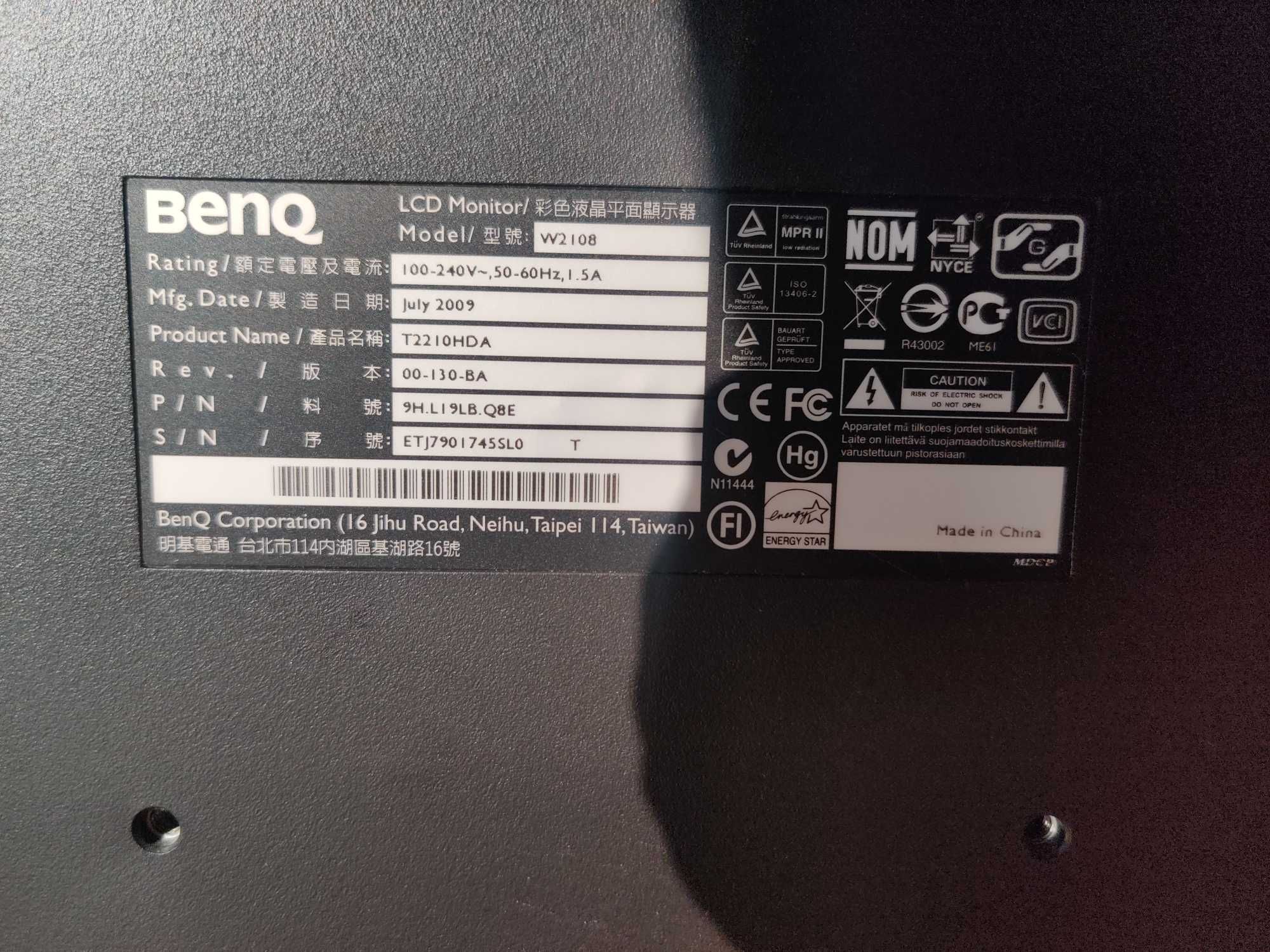 Monitor LCD BENQ T2210HD series